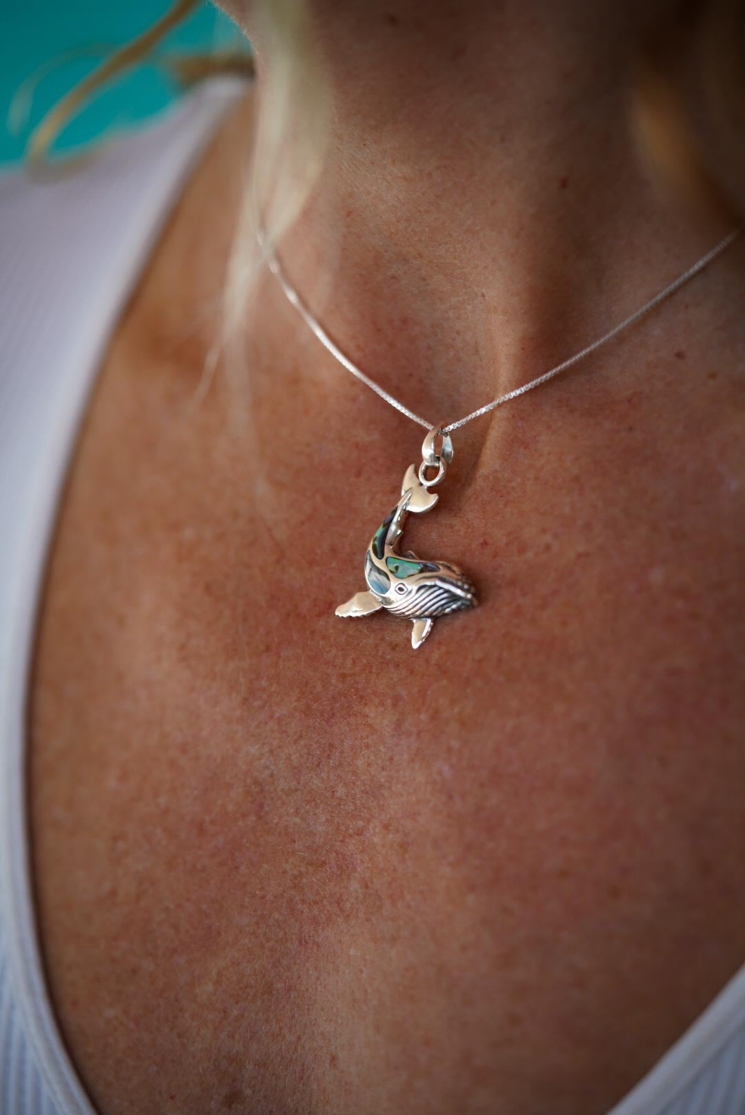 Collar Ballena Plata Avalón
